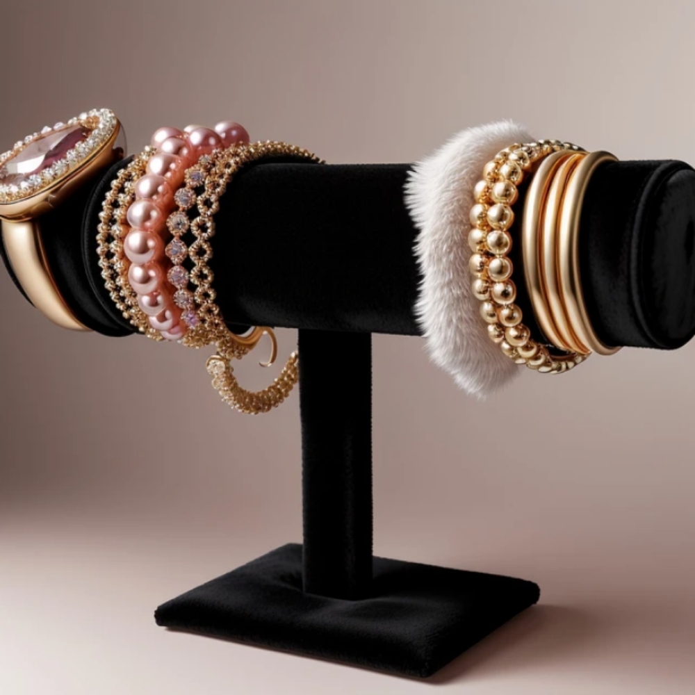 NEW Velvet Bracelet Chain Watch Rack